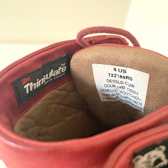 Kodiak Canada's Red womens waterproof leather boots size 8 - Picture 9 of 15